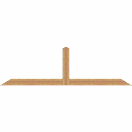 Ekena Millwork Portland Timber Gable Bracket, Western Red Cedar, 108"W x 31 1/2"H x 1 1/2"D x 5 1/2"F, 7/12 Pitch GBW108X31X0206POR00SWR